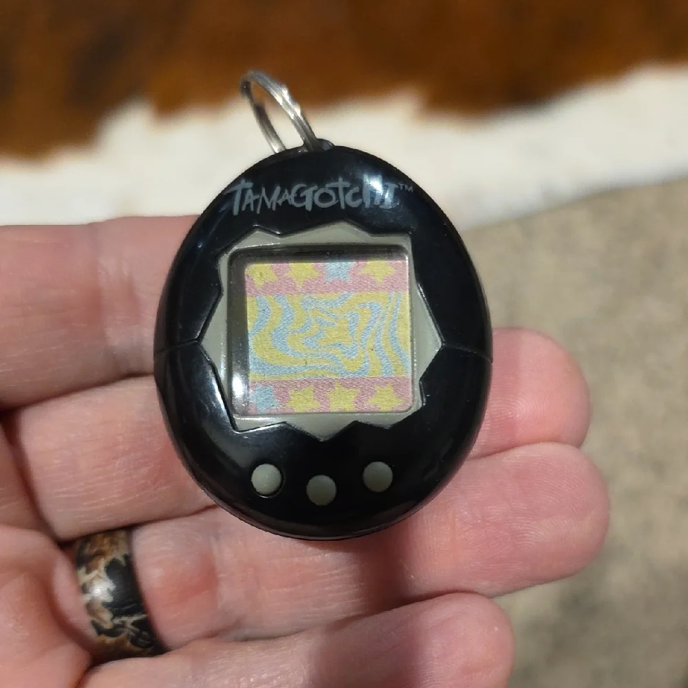 Used In The Box Black 1997 Vintage Original Tamagotchi